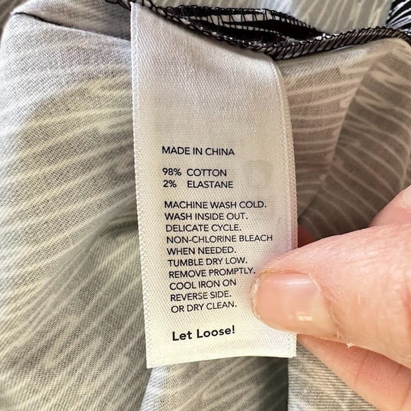 Kate Spade Saturday Dress Womens Small S Black White Print V Neck Shift Stretch - Picture 8 of 9